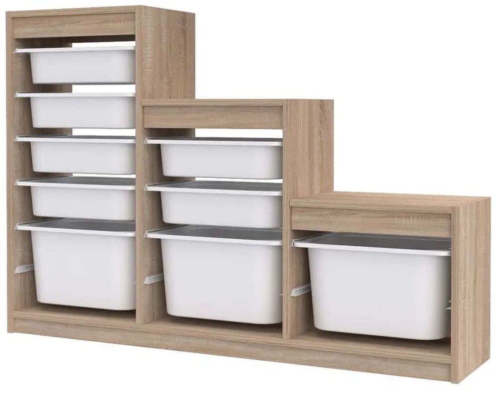 Συρταριέρα Παιδική Swiss 768ESL1170 132x30x93cm Sonoma-White