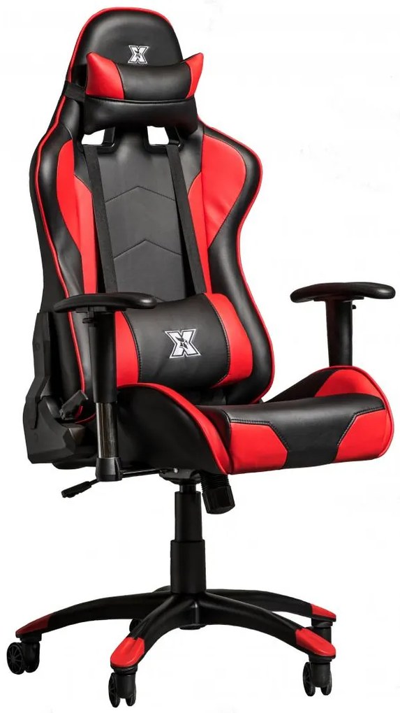 Serioux X-GC01-2D-R Torin Καρέκλα Gaming Δερματίνης με Ρυθμιζόμενα Μπράτσα Μαύρο/Κόκκινο