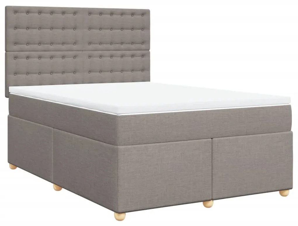 ΚΡΕΒΑΤΙ BOXSPRING ΜΕ ΣΤΡΩΜΑ TAUPE 160X200 ΕΚ. ΥΦΑΣΜΑΤΙΝΟ 3293649