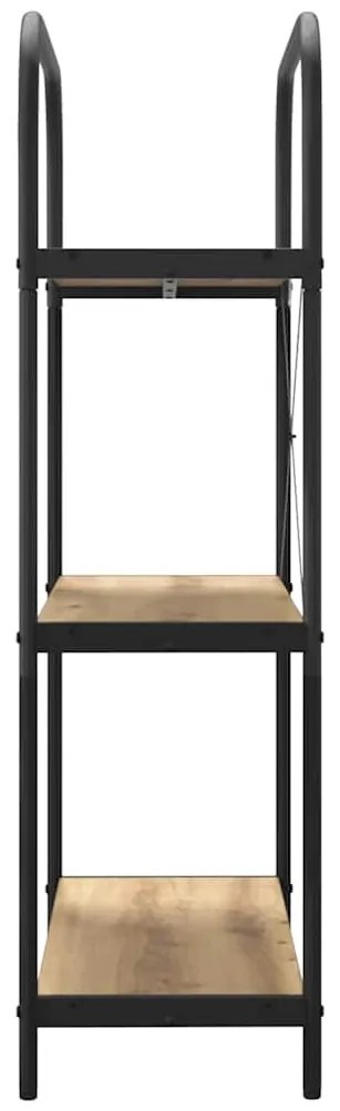 vidaXL Ράφι Βιβλίων artisan δρυς 80 x 30 x 109 εκ Επεξεργασμένο ξύλο