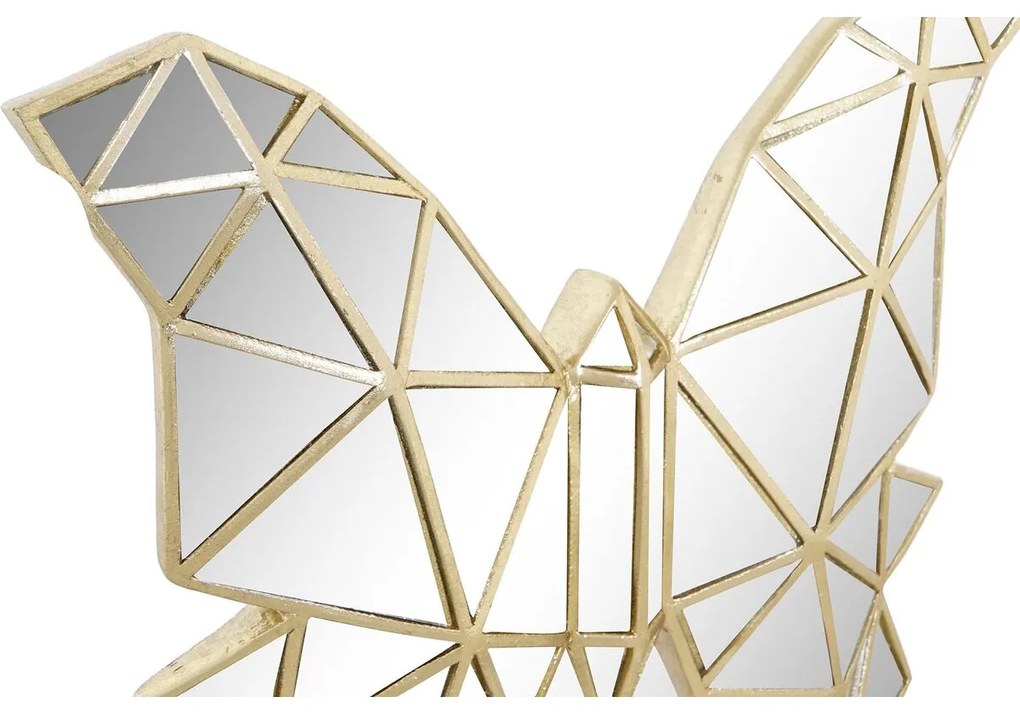 Διακοσμητική Φιγούρα DKD Home Decor 29,5 x 4 x 28,5 cm Χρυσό Πεταλούδα