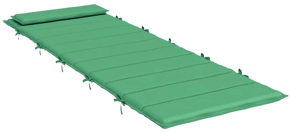 vidaXL Μαξιλάρι Ξαπλώστρας Πράσινο 180x60x4 εκ. από Ύφασμα Oxford
