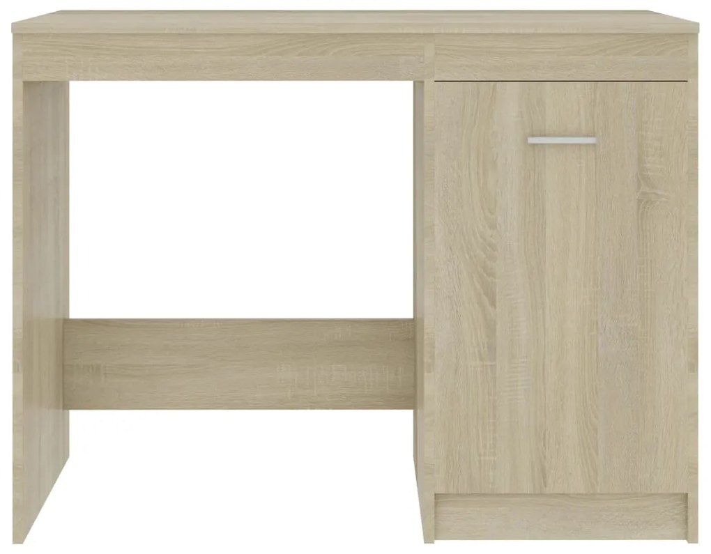 vidaXL Γραφείο Χρώμα Sonoma Δρυς 100 x 50 x 76 εκ. από Επεξ. Ξύλο