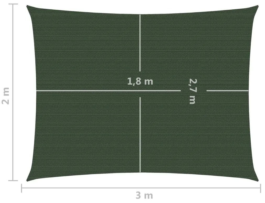 ΠΑΝΙ ΣΚΙΑΣΗΣ ΣΚΟΥΡΟ ΠΡΑΣΙΝΟ 2 X 3 Μ. ΑΠΟ HDPE 160 ΓΡ./Μ² 311447