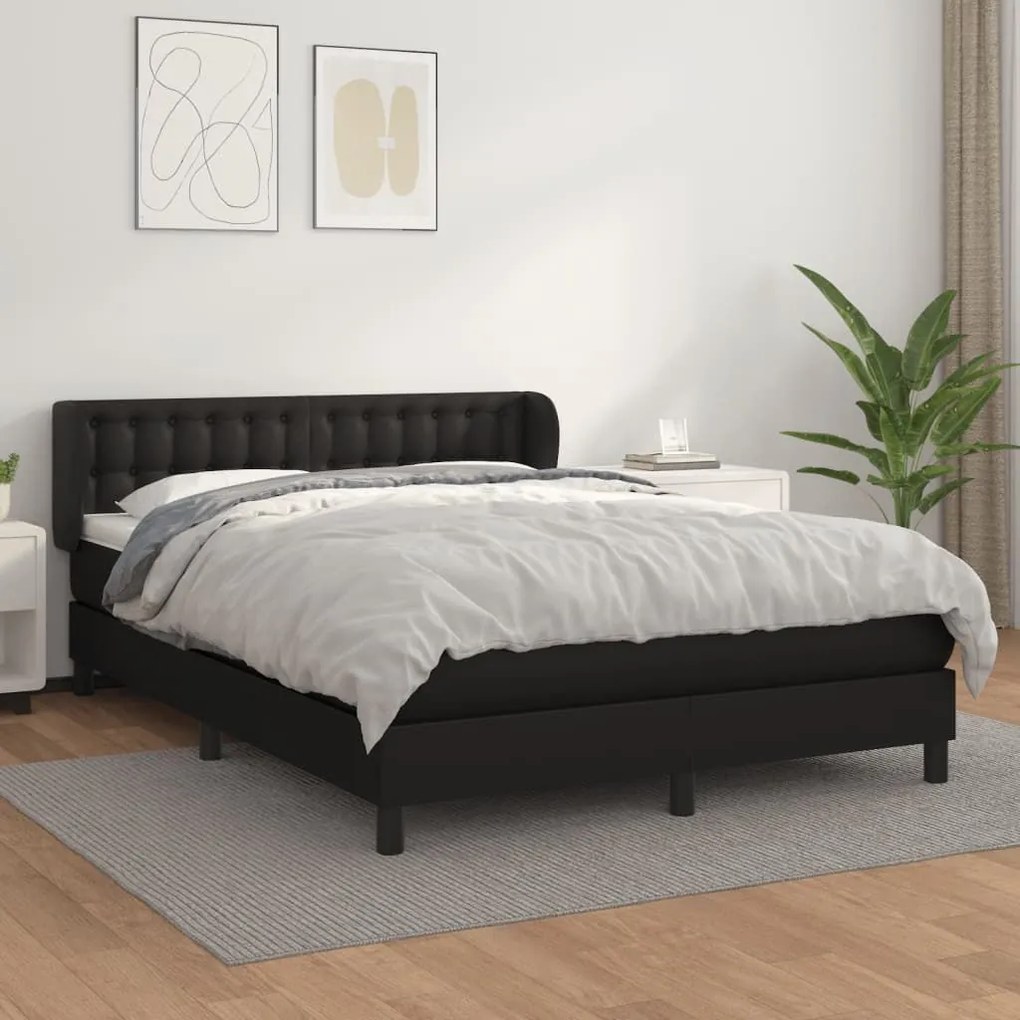 ΚΡΕΒΑΤΙ BOXSPRING ΜΕ ΣΤΡΩΜΑ ΜΑΥΡΟ 140X190ΕΚ.ΑΠΟ ΣΥΝΘΕΤΙΚΟ ΔΕΡΜΑ 3127307