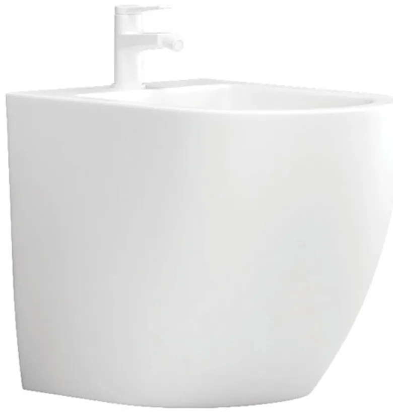 Μπιντέ δαπέδου MILOS LT 2141C White Glossy KARAG - LT2141C-GW