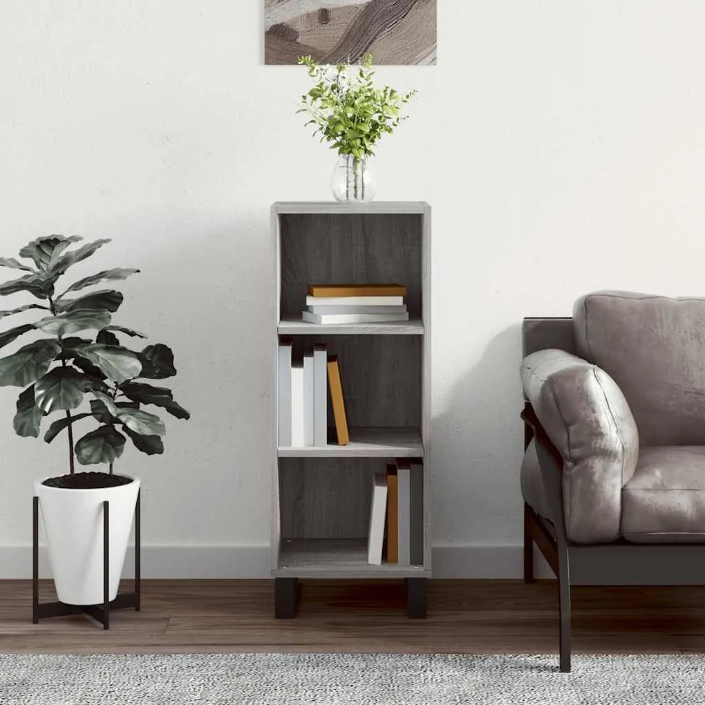 Ντουλάπι Γκρι sonoma 34,5x32,5x90εκ. από Επεξεργασμένο Ξύλο 828762