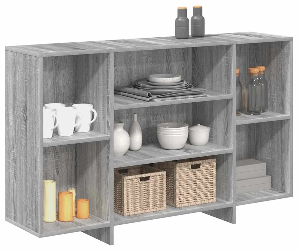 vidaXL Ντουλάπι Γκρι Sonoma 120x30x75 εκ. από Επεξεργ. Ξύλο
