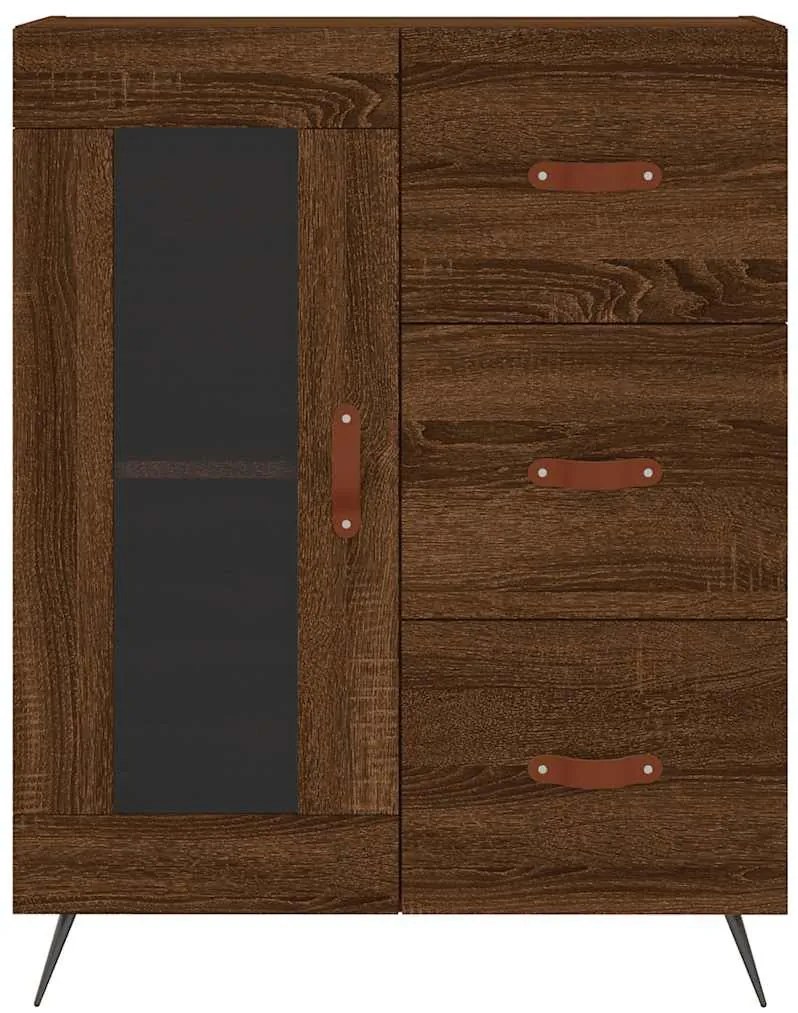 vidaXL Ντουλάπι Καφέ Δρυς 69,5 x 34 x 90 εκ. Επεξεργασμένο Ξύλο