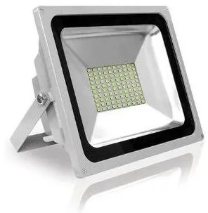 Προβολέας 50W IP65 Αλουμινίου SMD 160ο Ψυχρό Ασημί 07-00550 ΦOS_ME 07-00550 Ασημί