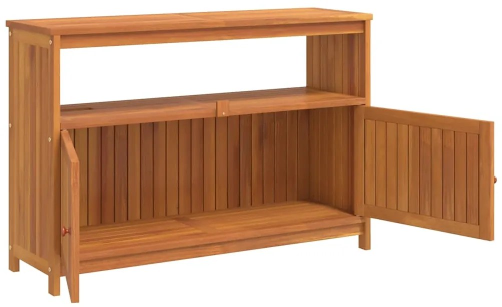 vidaXL Τραπέζι Κονσόλα Κήπου 110 x 35 x 75 εκ. από Μασίφ Ξύλο Ακακίας