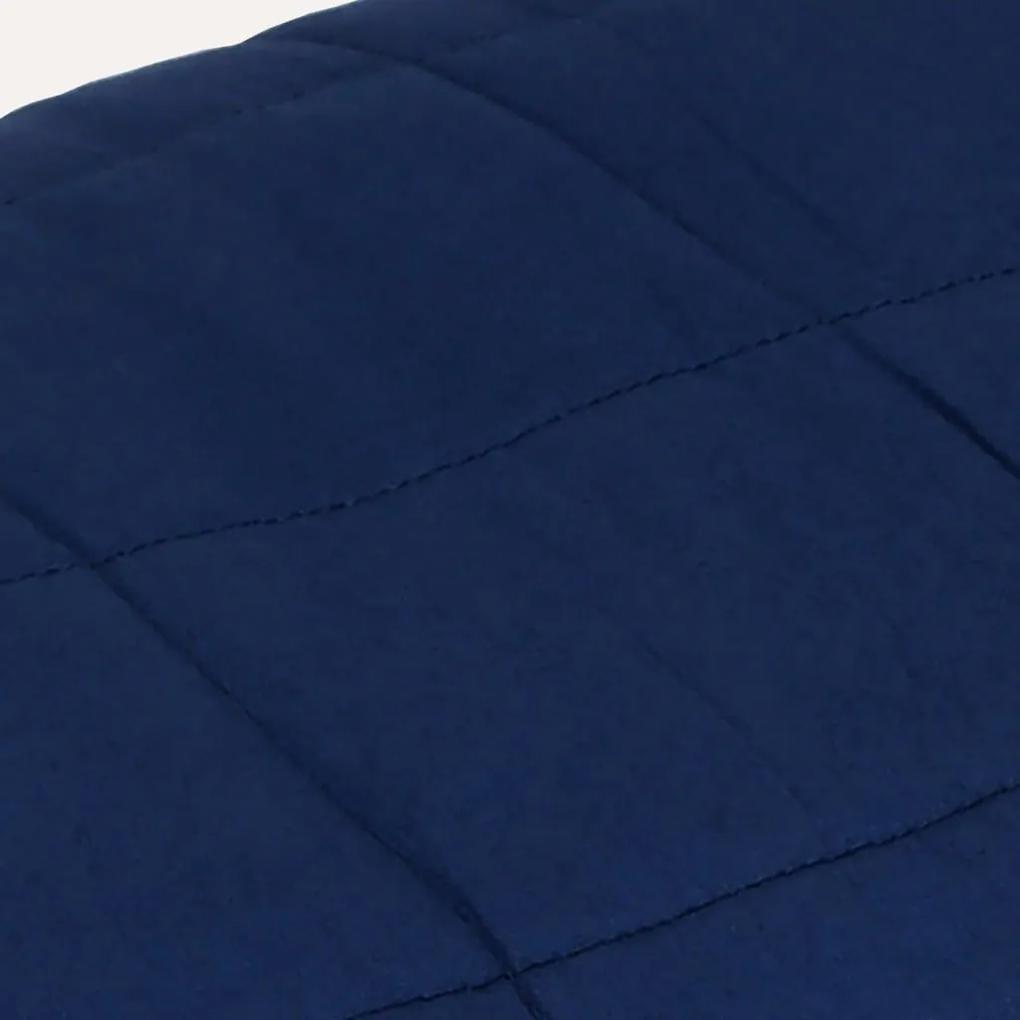Κουβέρτα Βαρύτητας Μπλε 120 x 180 εκ. 9 κ. Υφασμάτινη - Μπλε