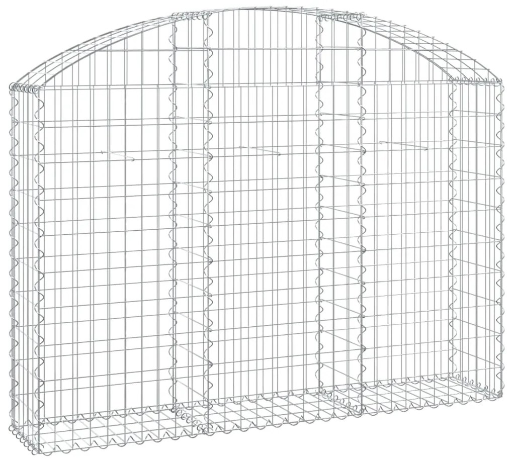 vidaXL Συρματοκιβώτιο Τοξωτό 150x30x100/120εκ. από Γαλβανισμένο Χάλυβα