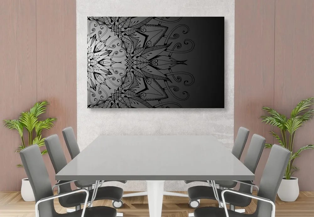 Εικόνα Mandala σε ασπρόμαυρο - 60x40