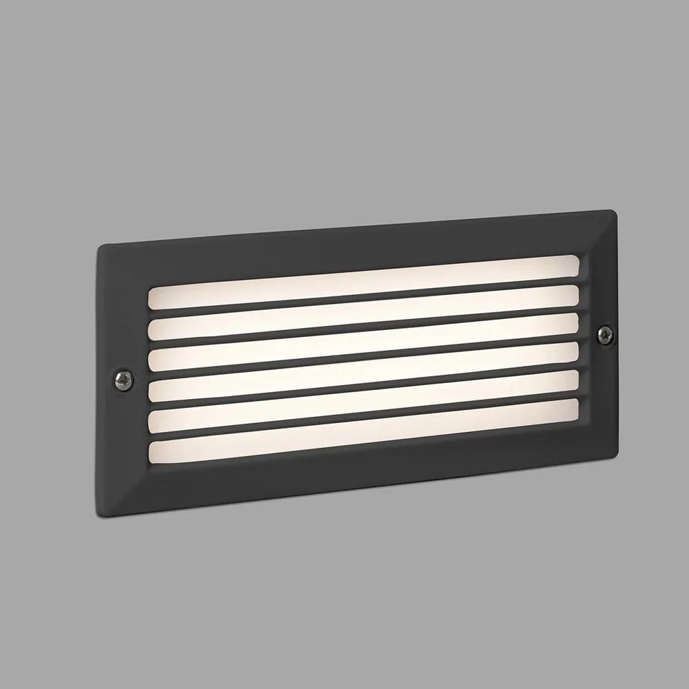 Φωτιστικό Τοίχου Χωνευτό Stripe-1 72095 LED 5W 3000K 70Lm Dark Grey Faro Barcelona