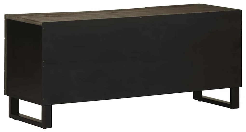 vidaXL Έπιπλο Τηλεόρασης Μαύρο 105 x 33 x 46 εκ. από Μασίφ Ξύλο Μάνγκο
