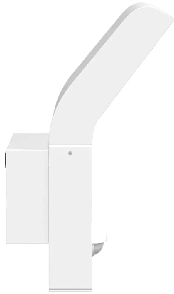 vidaXL Φωτιστικά Τοίχου Εξ. Χώρου LED με Αισθ. 2 τεμ Λευκό Χυτοσ/Αλουμ