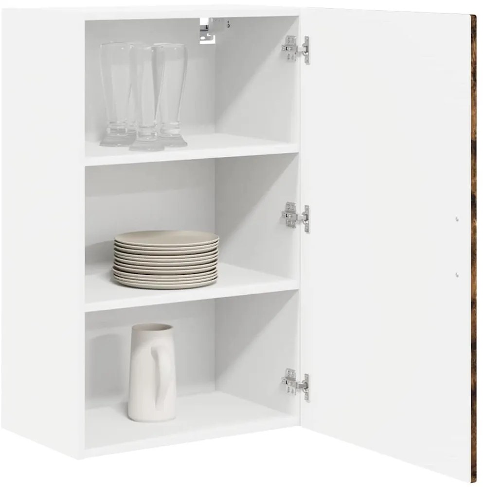 vidaXL Κρεμαστό ντουλάπι κουζίνας Καπνιστό Δρύς 50 x 31 x 80 εκ.