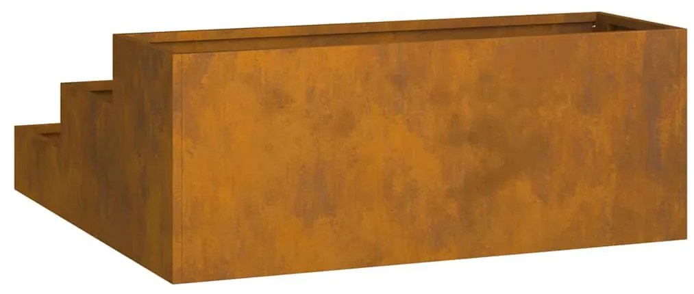 vidaXL Γλάστρα Κήπου Σκ rusty 90 x 90 x 35 εκ