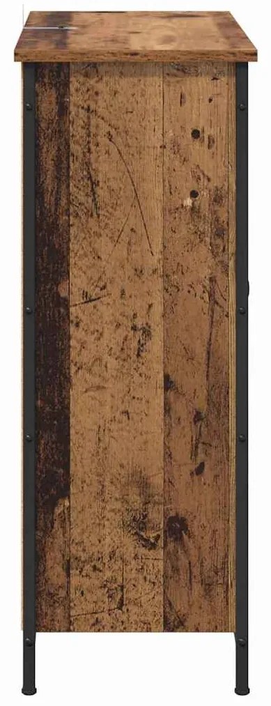 vidaXL Πλαϊνό γραφείο Παλιό Ξύλο 70 x 30 x 80 εκ. Επεξεργασμένο ξύλο