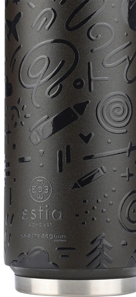 ESTIA ΘΕΡΜΟΣ TRAVEL CUP SAVE THE AEGEAN 500ml NOIR ECHO