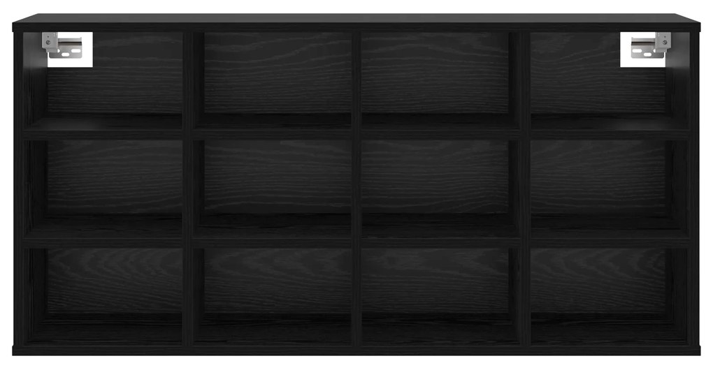 vidaXL Ντουλάπα Παπουτσιών Μαύρη δρυς 103x30x51 εκ Επεξεργασμένο ξύλο
