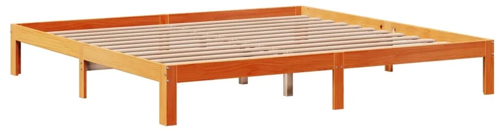 vidaXL Σκελετός Κρεβ. Χωρίς Στρώμα Καφέ Κεριού 180x200 εκ Μασίφ Πεύκο