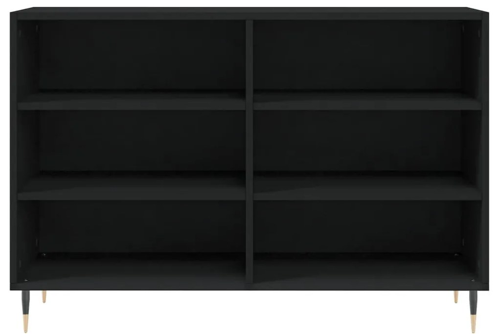 vidaXL Ραφιέρα Μαύρη 103,5 x 35 x 70 εκ. από Επεξεργασμένο Ξύλο