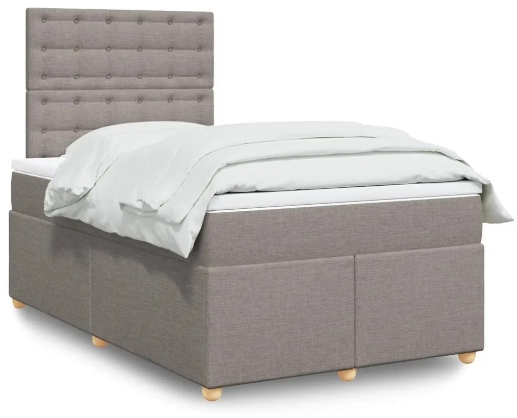 ΚΡΕΒΑΤΙ BOXSPRING ΜΕ ΣΤΡΩΜΑ TAUPE 120X200 ΕΚ. ΥΦΑΣΜΑΤΙΝΟ 3293565