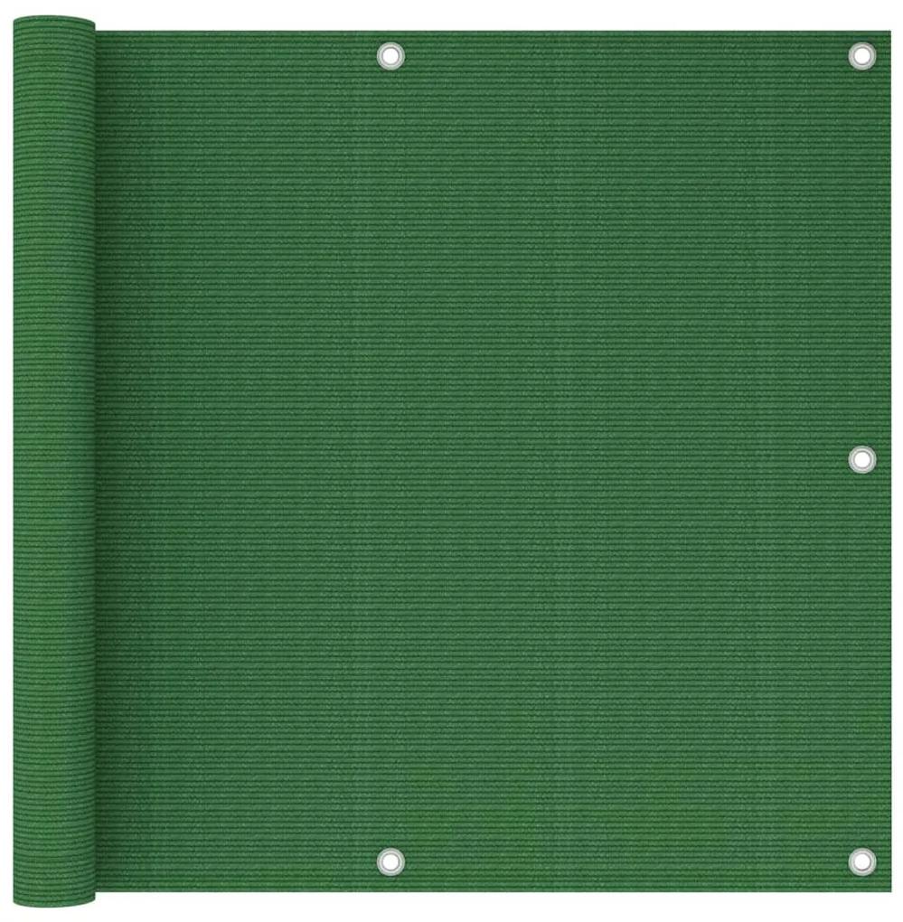 vidaXL Διαχωριστικό Βεράντας Ανοιχτό Πράσινο 90 x 400 εκ. από HDPE