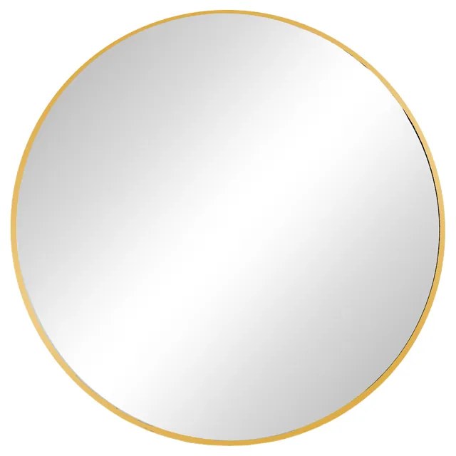 Καθρέπτης Nhaos Inart χρυσό αλουμίνιο Φ60x2.5εκ Υλικό: ALUMINIUM - GLASS 298-000013