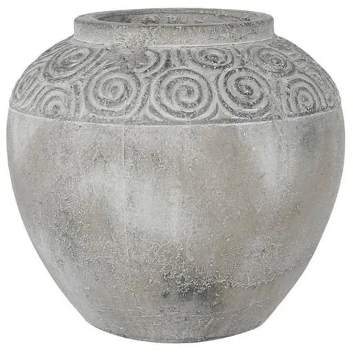 Artekko Pot Κασπώ Γλάστρα από Τερακότα Γκρι (21x21x19.5)cm - 460167 - 460167