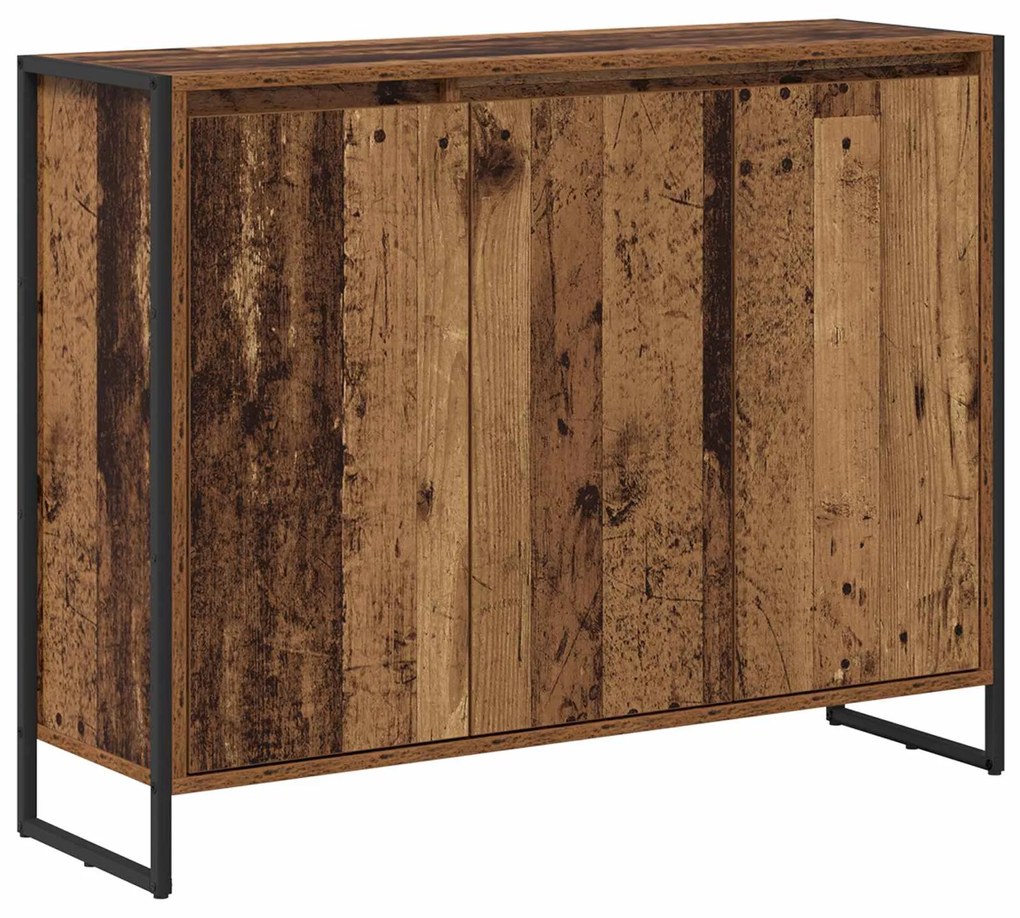 vidaXL Βοηθητικό ντουλάπι Παλιό Ξύλο 96,5 x 30 x 75 εκ