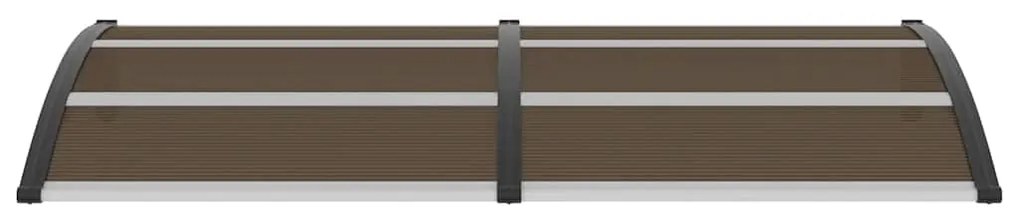 vidaXL Στέγαστρο Πόρτας Μαύρο 200 x 100 εκ. Πολυανθρακικό