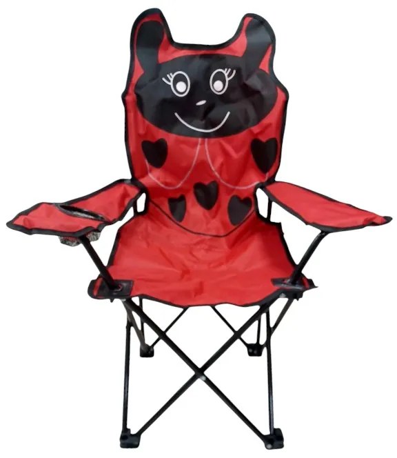 Παιδική πτυσσόμενη καρέκλα camping - 1015 - 241705 - Red