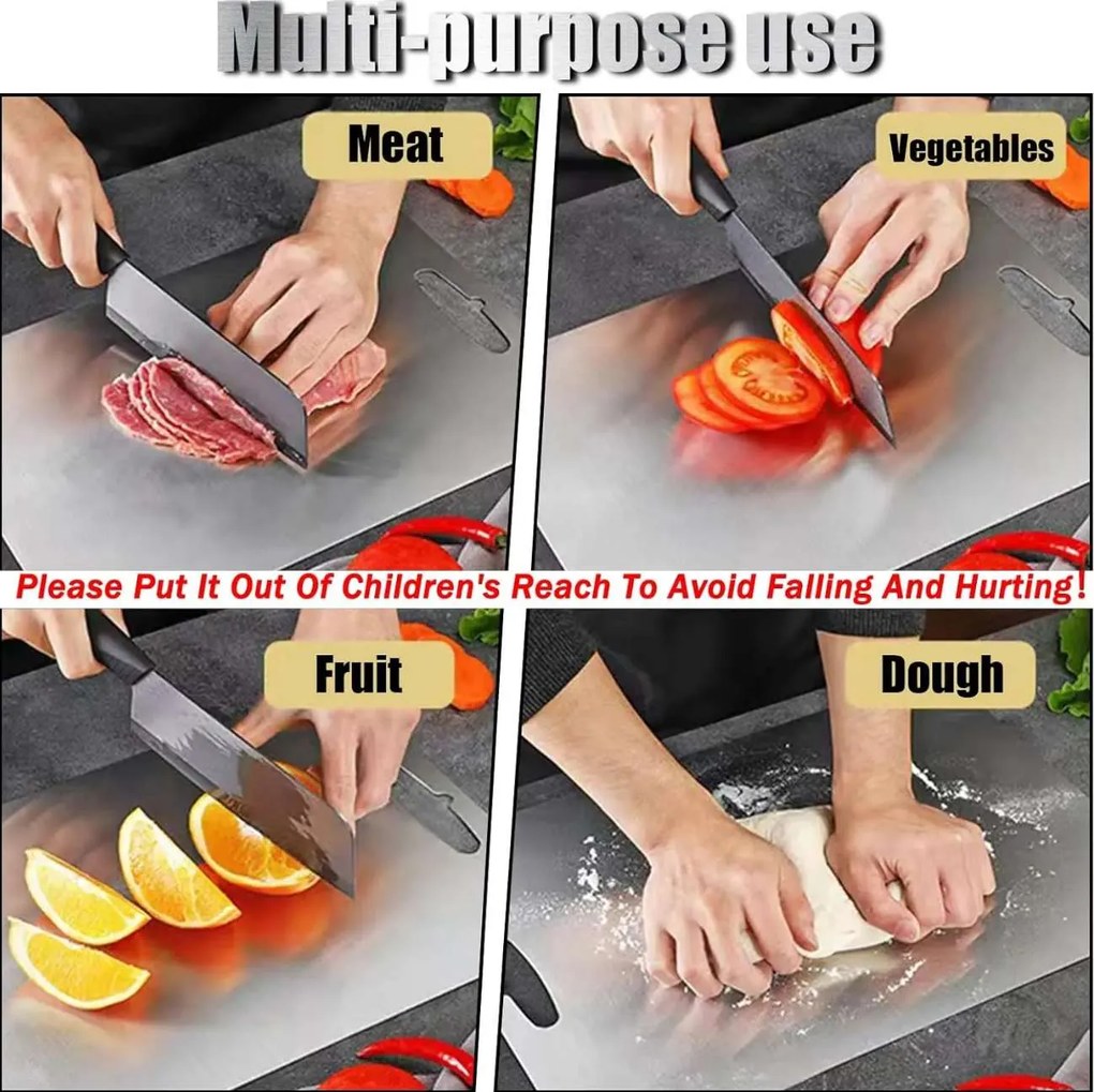 Cutting Board Set (2 Pieces) 2PASCELOB Silver