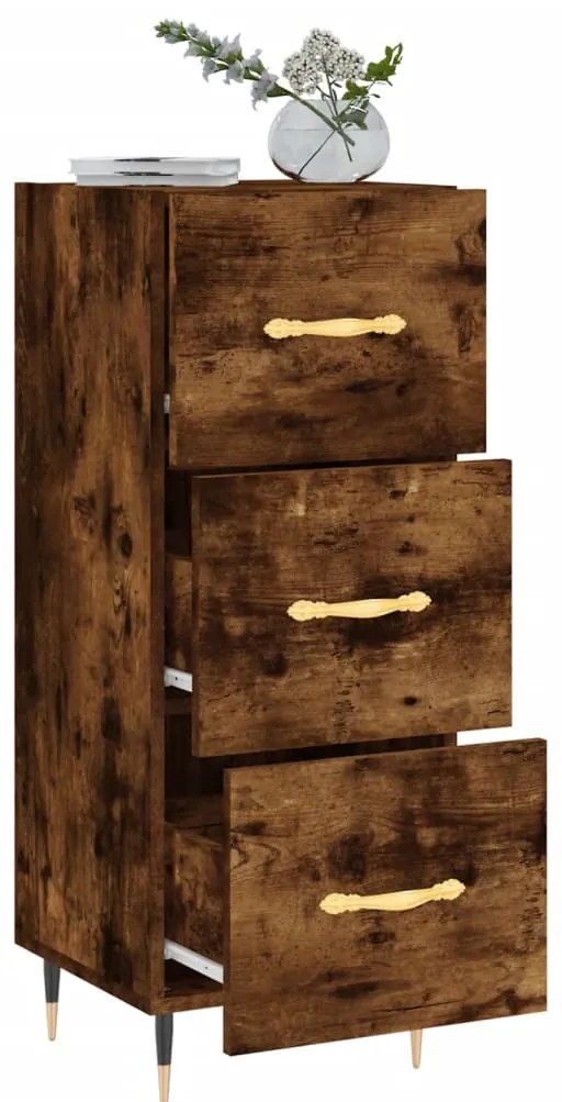 vidaXL Ντουλάπι Καπνιστή Δρυς 34,5 x 34 x 90 εκ. Επεξεργασμένο Ξύλο