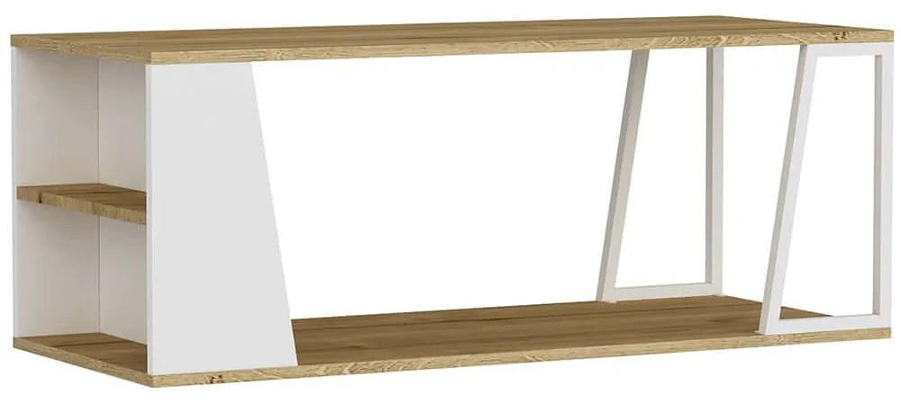 Τραπέζι Σαλονιού Lissa 550ARN3441 120x50x48,6cm White-Oak