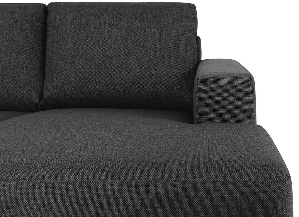 Γωνιακός Καναπές Scandinavian Choice C161, Μαύρο, 344x199x80cm