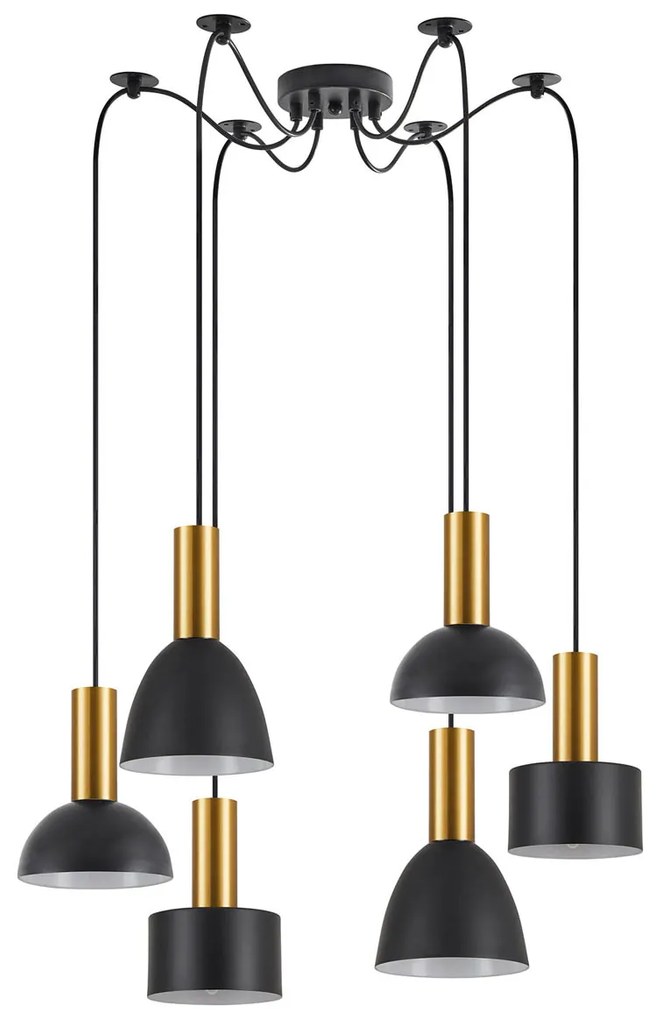 Φωτιστικό Οροφής Πολύφωτο Homelighting 77-8943 Flex Gold
