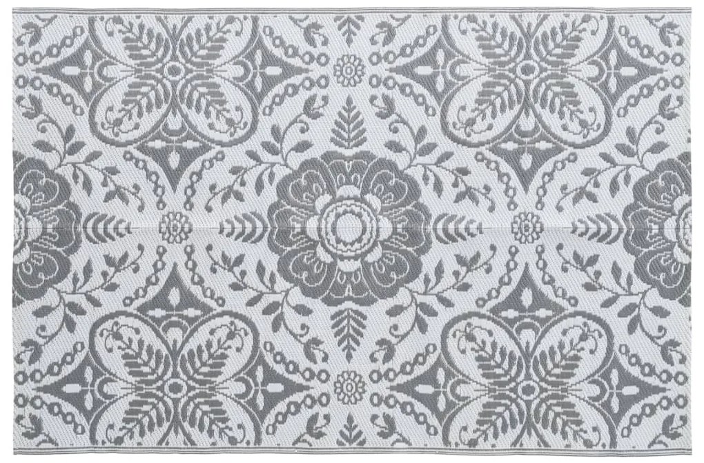 vidaXL Χαλί εξωτερικού χώρου ARAKIL ανοιχτό γκρι 190x290 cm PP