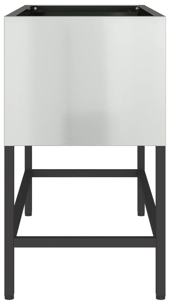 vidaXL Υψωμένος Κήπος 60x26x45 εκ Γαλβανισμένο Ατσάλι