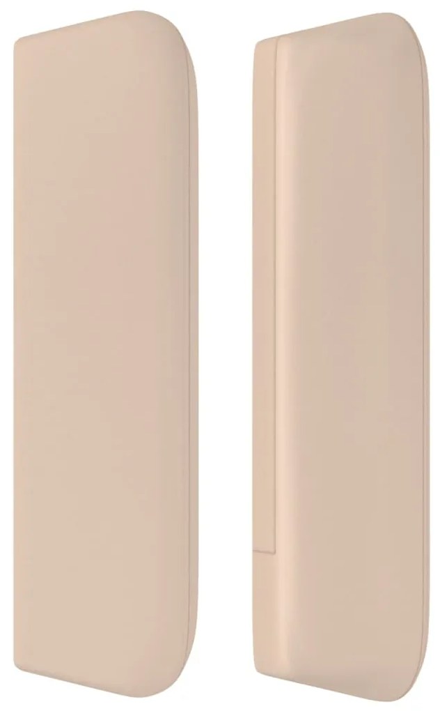 vidaXL Κεφαλάρι με Πτερύγια Καπουτσίνο 103x16x78/88εκ. Συνθετικό Δέρμα