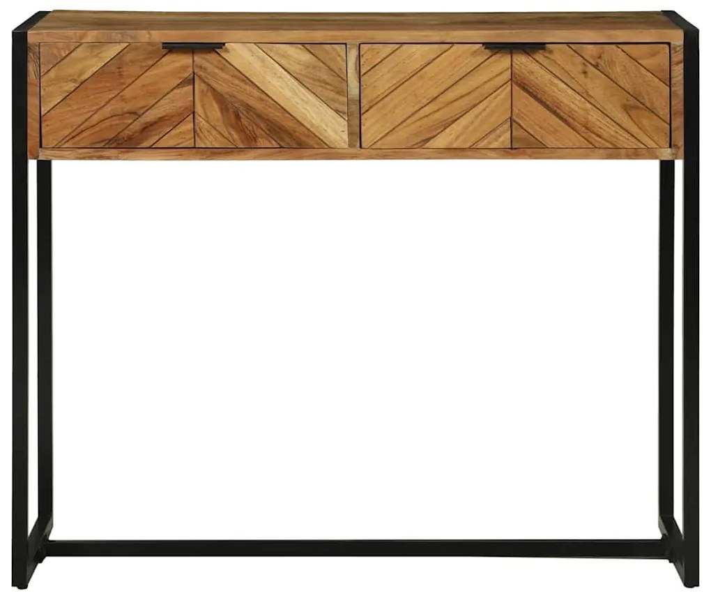 vidaXL Τραπέζι κονσόλας Καφέ 90 x 35 x 75 εκ. Μασίφ ξύλο μάνγκο
