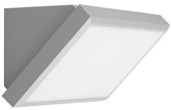 Fos Me Επιτοίχιο Φωτιστικό 10x10x26.5cm LED 12W 3CCT 3000-4000-6500K 700lm IP65 Γκρι 21-5111-10