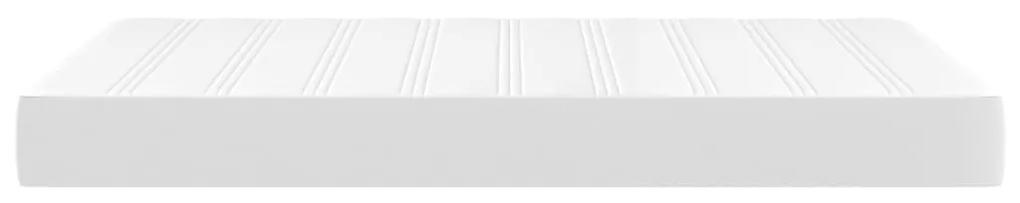 vidaXL Στρώμα με Pocket Springs Λευκό 120x200x20 εκ. Συνθετικό Δέρμα