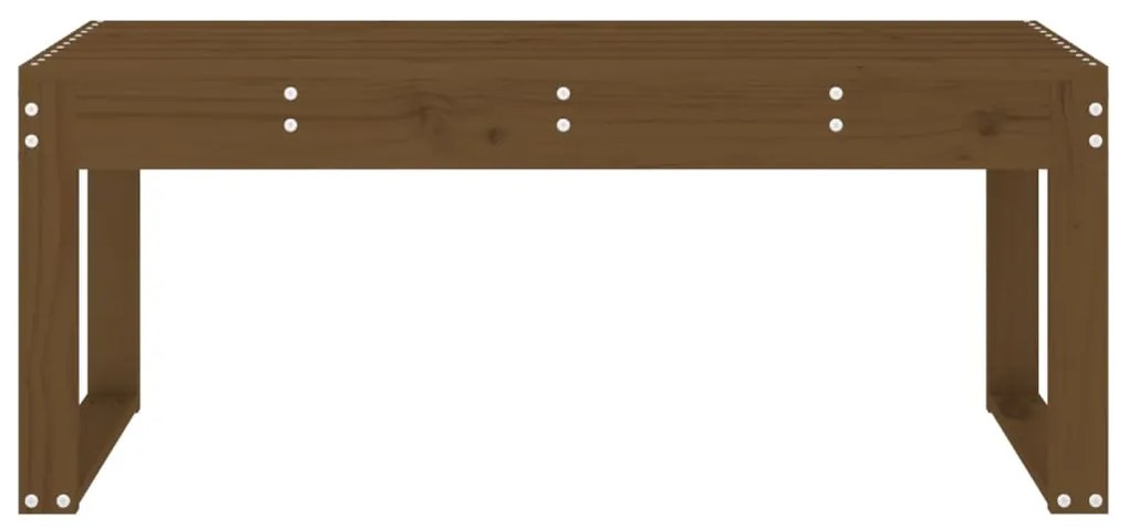 vidaXL Πάγκος Κήπου Μελί 110x38x45 εκ. από Μασίφ Ξύλο Πεύκου