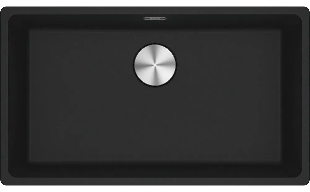 Franke Maris Bowl MRG 210/110-72 Matt Black Υποκαθήμενος Γρανιτένιος Νεροχύτης 80cm