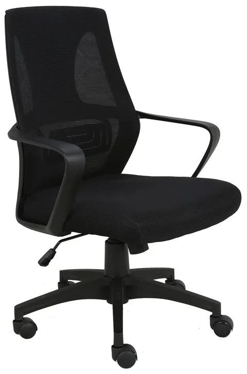 WOODWELL BF2960 Πολυθρόνα Γραφείου Mesh Μαύρο 60x59x93/101cm ΕΟ545,1
