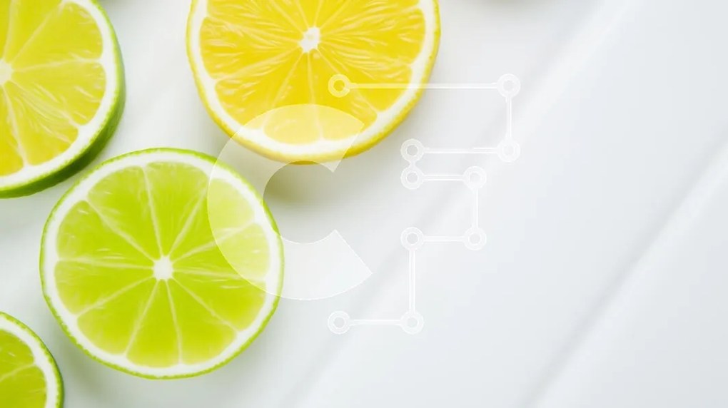 Σετ των 2 Intra Συλλεκτικό Ξύλινο Παζλ Plywood 4mm - Λεμόνια και λάιμ σε φέτες σε άσπρο φόντο Σε Ξύλινο Κουτί - Διαστάσεις: 10x10 cm – 25 κομμάτια